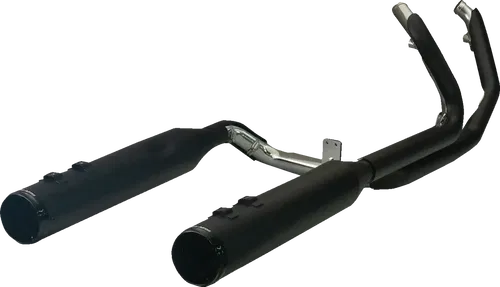 KHROME WERKS Fits 2-into-2 Dominator Exhaust System With 4-1/2" Mufflers - Black