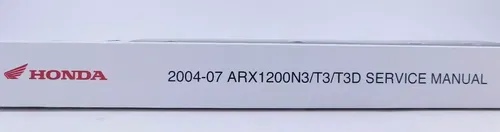 HONDA OEM SERVICE REPAIR MANUAL JETSKI 04 05 06 07 ARX1200 N3 T3 T3D 61HW153