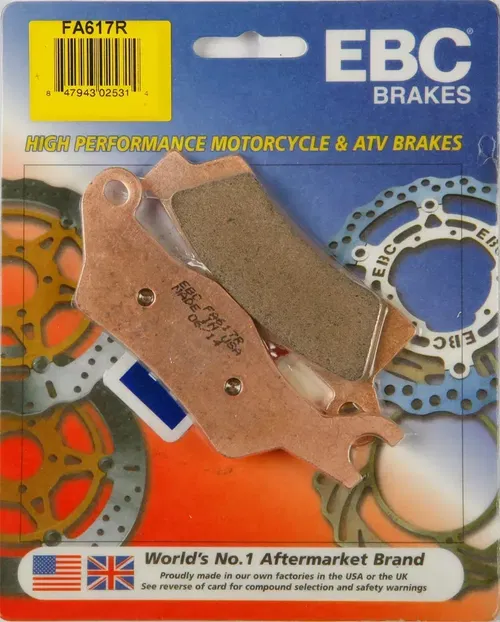 EBC R Series Long Life Sintered Brake Pads FA617R