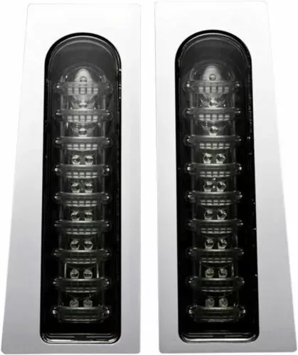 Custom Dynamics Probeam Saddlebag LED Light Set Fillers Smoke Chrome 2040-2159