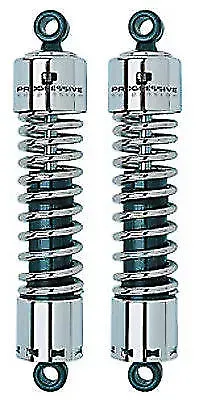 Progressive Suspension 412 Chrome 12" Heavy Duty Shocks for Harley-Davidson