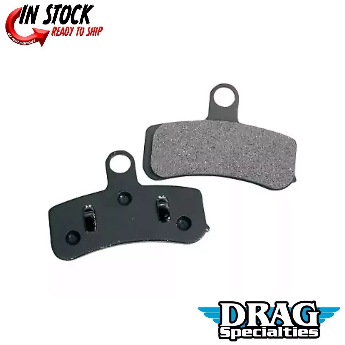 Drag Specialties Semi-Metallic Front Brake Pads for Harley 08-17 Dyna Softail