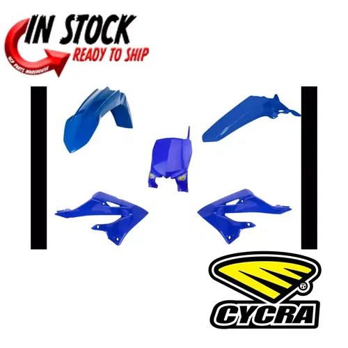 CYCRA FENDER PLASTICS KIT 5 PIECE YAMAHA 2023 YZ450F REPLICA BLUE 1CYC-9435-62