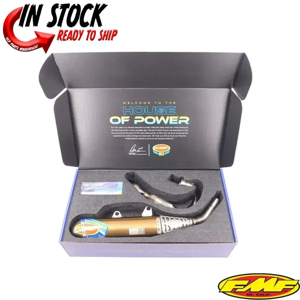 FMF Metal Works Limited Edition Gold Exhaust System 2023-25 FMF Metal Works Limited Edition Gold Exhaust System 2023-25