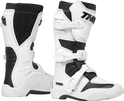 THOR Youth Blitz Fits XR Boots - White/Black - Size 2 3411-0746
