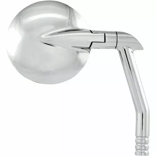 Performance Machine PM Vision Round Handlebar Mirror Harley Metric Chrome