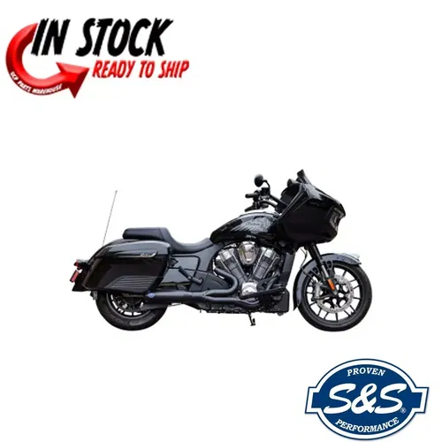 S&S CYCLE 2 INTO 1 QUALIFIER EXHAUST SYSTEM 2020-2023 INDIAN CHALLENGER 550-1085