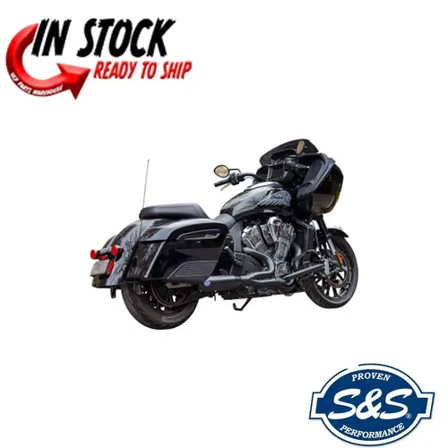 S&S CYCLE 2 INTO 1 QUALIFIER EXHAUST SYSTEM 2020-2023 INDIAN CHALLENGER 550-1085