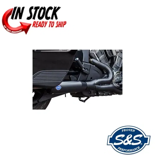S&S CYCLE 2 INTO 1 QUALIFIER EXHAUST SYSTEM 2020-2023 INDIAN CHALLENGER 550-1085
