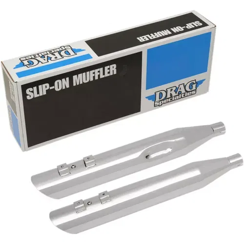 Drag Specialties 3.5" Slashdown Slip-On Mufflers 1995-2016 Harley Touring Chrome