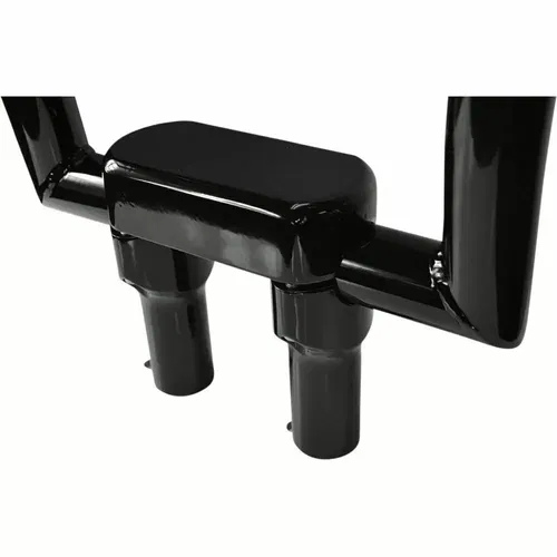 Drag Specialties 4" Tall Black Handlebar Risers Top Clamp Kit 1.5" Bars Harleys