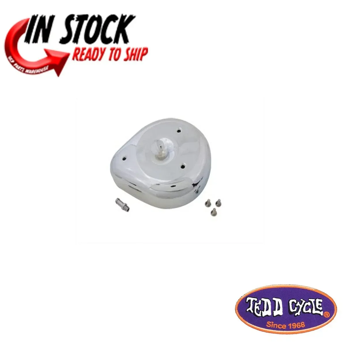 Chrome Tear Drop Air Cleaner for Harley Davidson by V-Twin