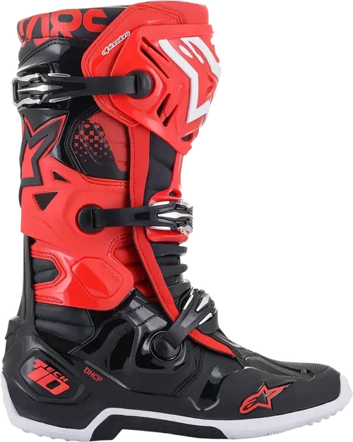 ALPINESTARS Tech 10 Boots - Black/Red - US Fits 12 2010020-31-12