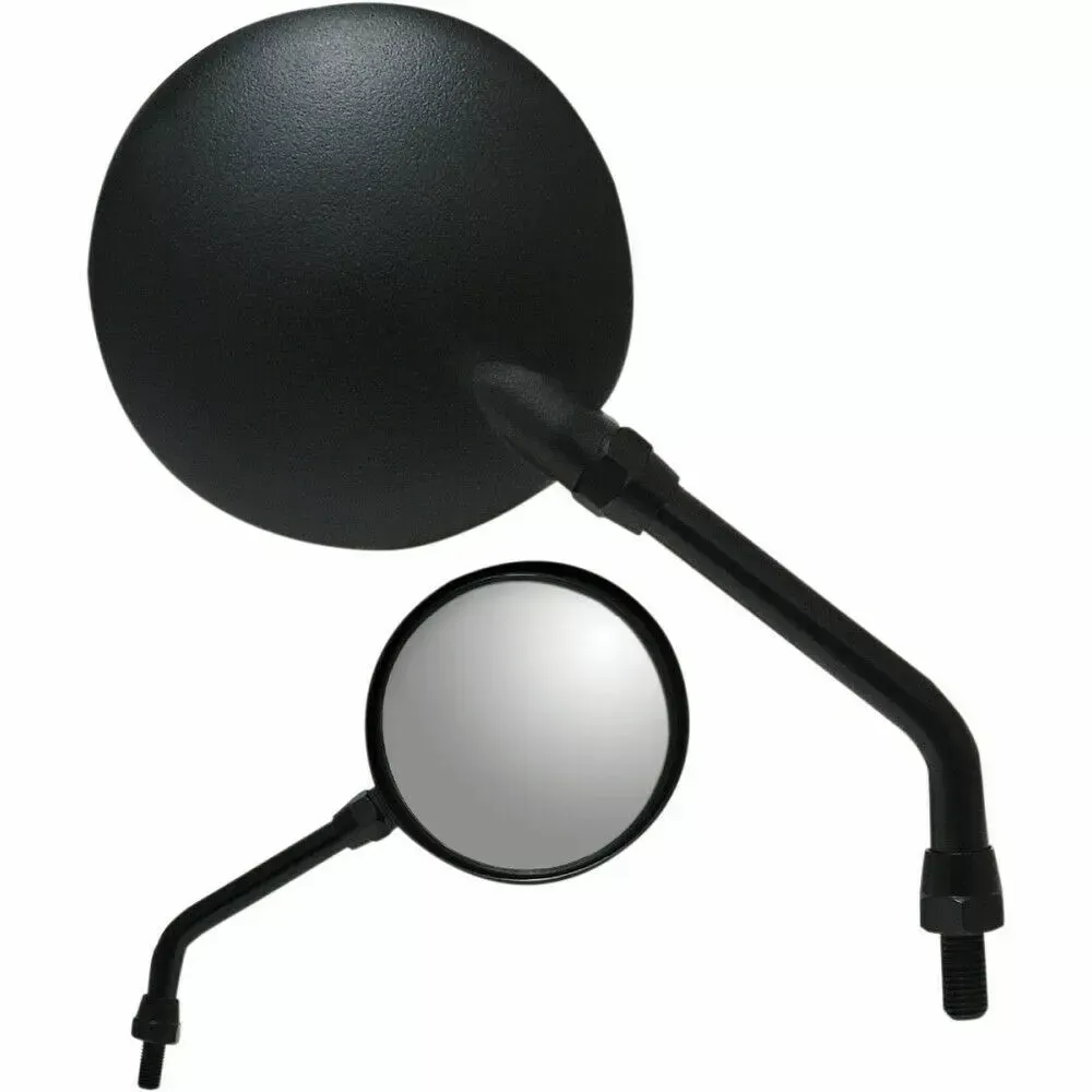 Parts Unlimited Round Parts Unlimited Mirror Black 0640-0949
