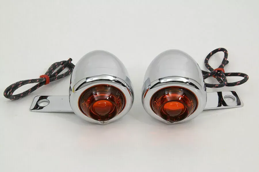 Replica Guide Signal Lamp Set Rear for Harley Davidson by V-Twin
