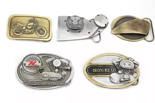 V-Twin Ironhead Series Belt Buckle Set fits Harley Davidson 48-1522