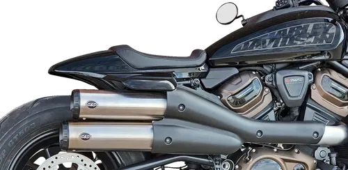 S&amp;S CYCLE 4" Grand Fits National Slip-On Mufflers - Stainless Steel -