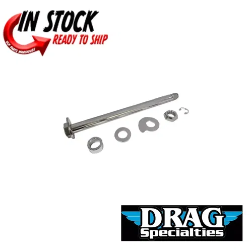 DRAG SPECIALTIES REAR AXLE KIT CHROME FOR HARLEY 09-2013 FLT TOURING 0214-1967
