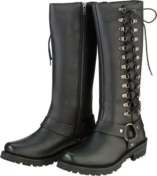Z1R Women's SAVAGE Leather Motorcycle Riding Boots Choose Size
