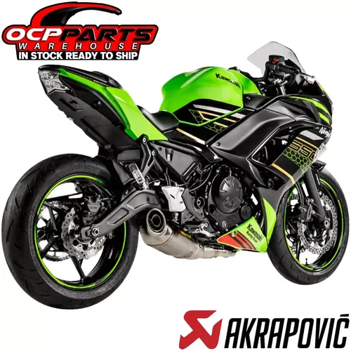 NEW AKRAPOVIC RACING LINE TITANIUM EXHAUST SYSTEM 2023 - 2024 KAWASAKI NINJA 650