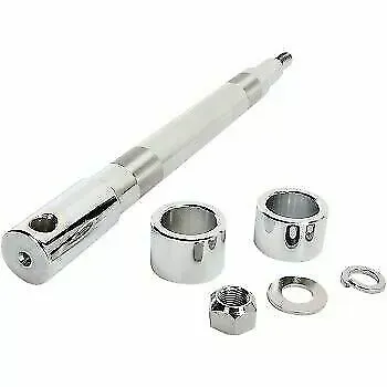 Drag Specialties Chrome Front Axle Kit for Harley Touring 0214-0954