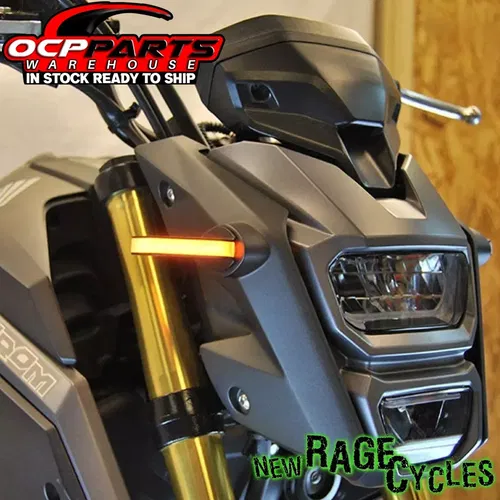 NEW RAGE CYCLES 2013 - 2020 HONDA GROM FRONT LED TURN SIGNALS GROM-FB