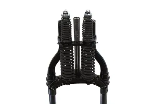 Black 18  Offset Spring Fork Assembly fits Harley-Davidson 49-2407