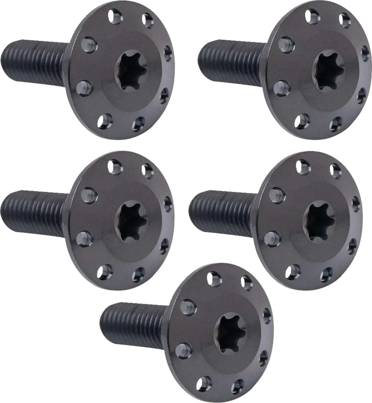 ARLEN NESS Bolt Kit - Holeshot/Front/Floating/Brake Rotor - Spoke Mount - Black