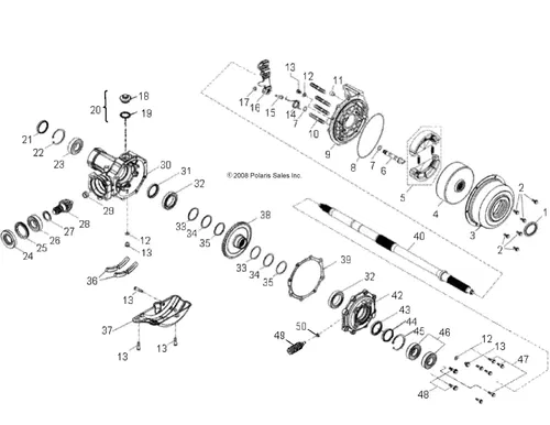 POLARIS 2005-2020 PHOENIX REAR BRAKE SHOE PHOENIX 0455316 NEW OEM