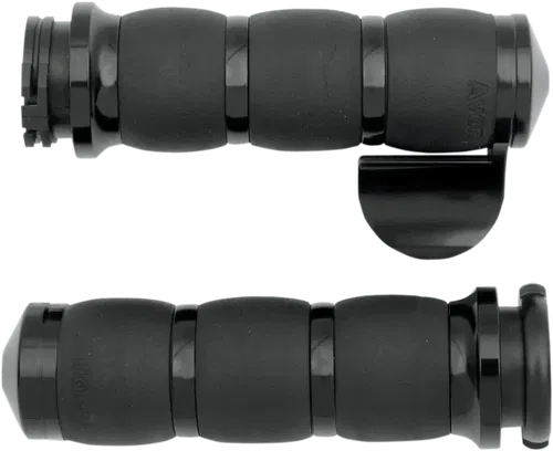 AVON GRIPS Fits 3-Ring Velvet Air Grips - Throttle Boss - Black AIR-96-BOSS