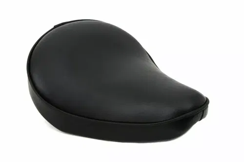 Black Smooth Solo Seat Small for Harley Davidson by V-Twin