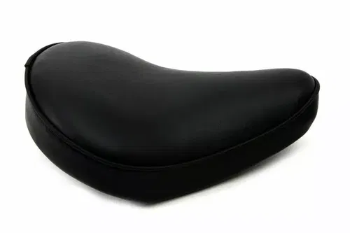 Black Smooth Solo Seat Small for Harley Davidson by V-Twin