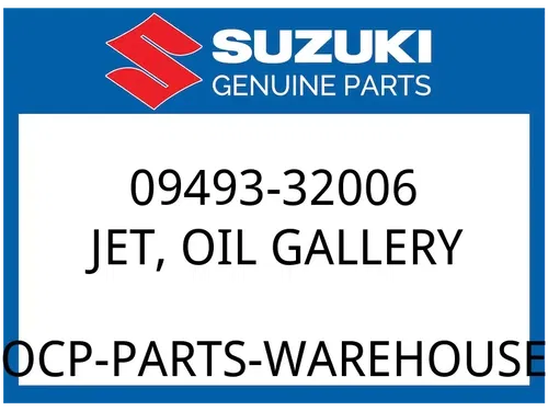 Suzuki OEM Part 09493-32006 JET,OIL GALLERY (16)