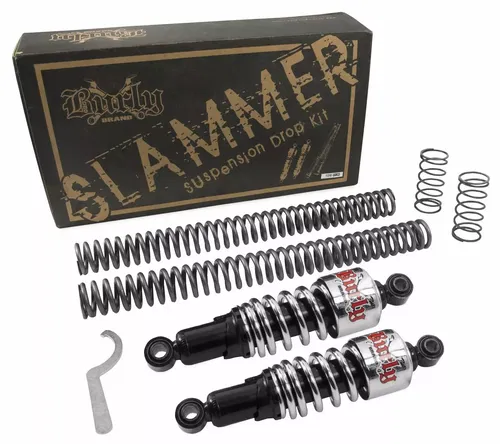 Burly Brand Chrome Front Rear Lowering Slammer Kit 04-15 Harley Sportster XL