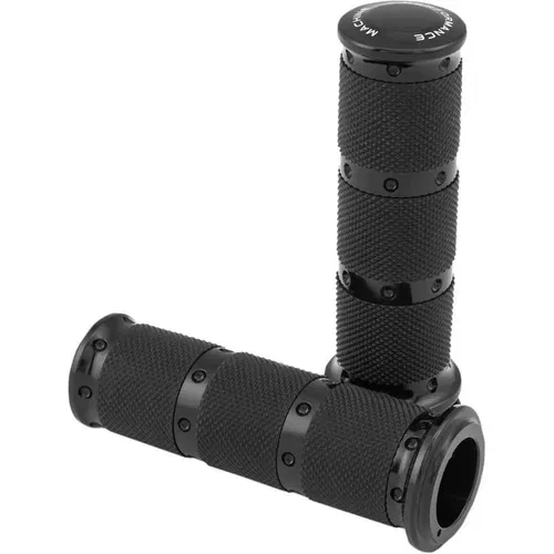 Performance Machine XLS Contour Grips for 1982-2017 Harley Dual-Cable Black