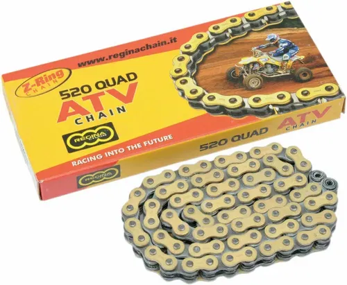 REGINA 520 Quad Series Z-Ring Chain (Gold) 110 Links