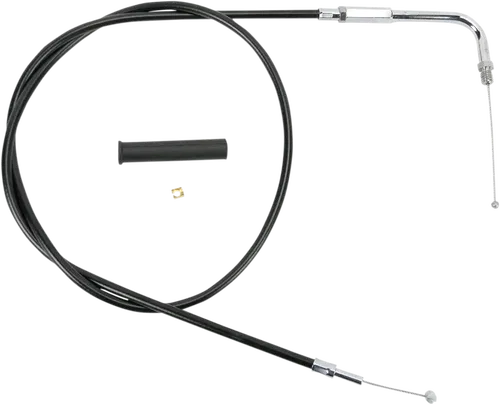 DRAG SPECIALTIES Black Vinyl Throttle Cable - Fits 48" 4331108B