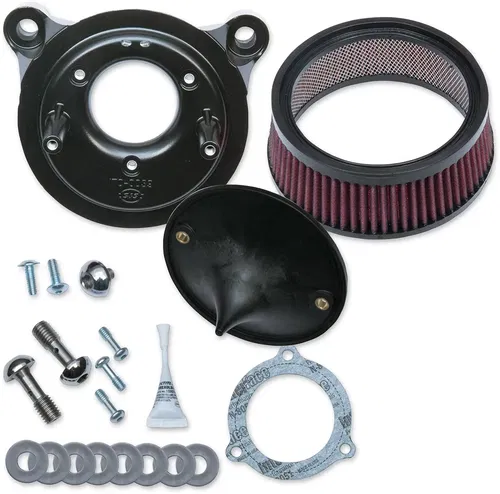 S&amp;S CYCLE Fits Super Stock* Stealth Air Cleaner Kit - Black 170-0301B