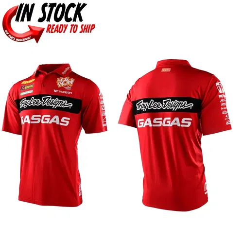 2022 GASGAS TROY LEE DESIGNS MOTOCROSS TEAM PIT COLLARED SHIRT PICK SIZE LIMITED