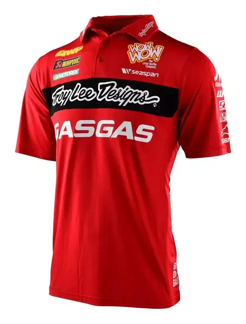 2022 GASGAS TROY LEE DESIGNS MOTOCROSS TEAM PIT COLLARED SHIRT PICK SIZE LIMITED
