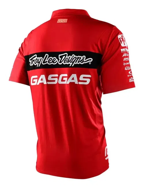 2022 GASGAS TROY LEE DESIGNS MOTOCROSS TEAM PIT COLLARED SHIRT PICK SIZE LIMITED