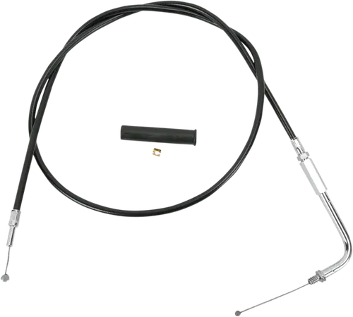 DRAG SPECIALTIES Black Vinyl Throttle Cable - 38" 4330906B