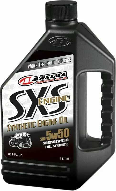 Maxima Racing Oil SXS UTV Synthetic 4-Stroke Engine/Motor Oil | 5W-50 | 1 Liter