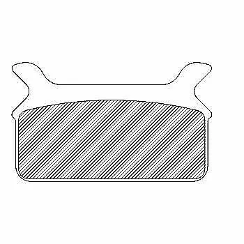 Drag Specialties Rear Sintered Metal Brake Pads for Harley Touring 1721-1358