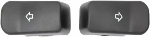 Black Turn Signal Switch Button Covers Extended fr Harley Softail Sportster Dyna