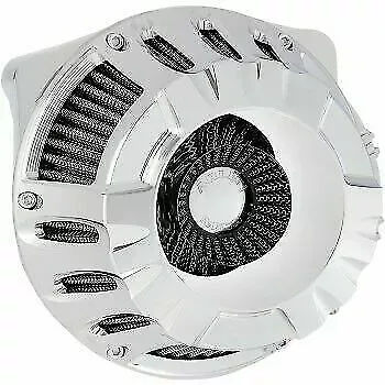Arlen Ness Chrome Deep Cut Inverted Series Air Cleaner Kit for Harley 1010-1208