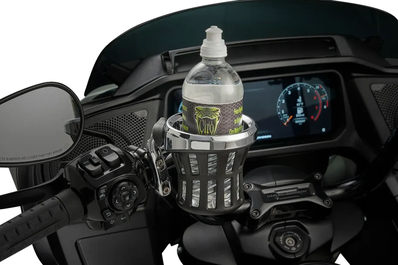 CIRO Drink Holder - Gen Fits 2 - Chrome - Chrome Perch Mount 55410
