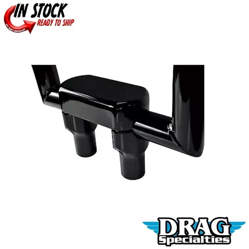 Drag Specialties 0602-0603 Black 3" Handlebar Riser Top Clamp Kit for Harley 1"