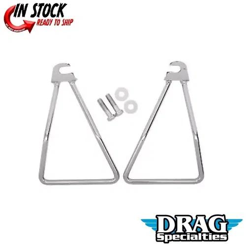 Drag Specialties DS-110854 Chrome Saddlebag Support Brackets 58-86 FL