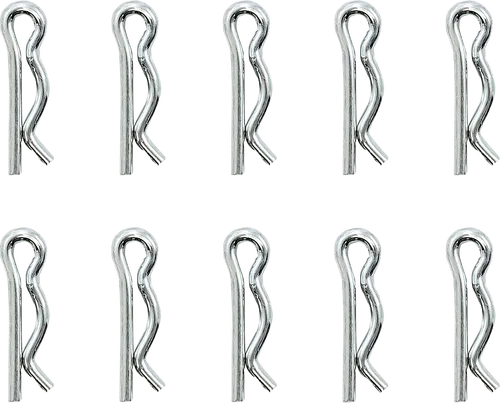 DRAG SPECIALTIES Axle Nut Retainers - Rear - Chrome - 10 Pack - Fits '00-'01
